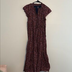 GAP Maternity Floral Dress - fuchsia and Blue